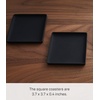 image:imageYAMAZAKI Home Tower Modern Table Drink Coasters Set of 6  Square  SiliconeBlack