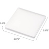 image:imageYAMAZAKI Home Tower Modern Table Drink Coasters Set of 6  Square  SiliconeWhite