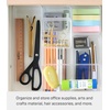 image:imageYAMAZAKI Home Tower Set Of 2 Clear Bottom Storage Cases  Stackable Transparent Organization Bins Small  Small  Ps Resin