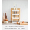 image:imageYAMAZAKI home 2421 Cutting Board amp Knife StandKitchen Counter Storage Organizer One Size White