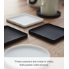image:imageYamazaki Home Coasters Set of 6 Silicone Round Dishwasher Safe No Assembly Req