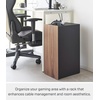 image:imageYamazaki Home Tower Large Capacity Game Console Rack  Organize Controllers PullOut Shelf Cable Management  Steel  Large capacity game console rack designed to organize controllers Sturdy steel construction Keeps essentials organizedBlack