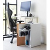 image:imageYamazaki Home Tower Large Capacity Game Console Rack  Organize Controllers PullOut Shelf Cable Management  Steel  Large capacity game console rack designed to organize controllers Sturdy steel construction Keeps essentials organizedWhite