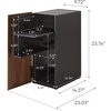 image:imageYamazaki Home Tower Large Capacity Game Console Rack  Organize Controllers PullOut Shelf Cable Management  Steel  Large capacity game console rack designed to organize controllers Sturdy steel construction Keeps essentials organizedBlack