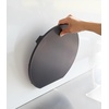 image:imageYamazaki Home Tower Round Cutting Board  Magnetic Mounting Dishwasher Safe NonSlip Surface  Ideal for Pizza and Ingredient Prep  PolypropyleneBlack