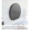 image:imageYamazaki Home Tower Round Cutting Board  Magnetic Mounting Dishwasher Safe NonSlip Surface  Ideal for Pizza and Ingredient Prep  PolypropyleneBlack
