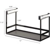 image:imageYamazaki Home Tower Under Shelf Spice Rack And Organizer For Kitchen Cabinets  SteelBlack
