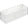 image:imageYAMAZAKI Home Tower Set Of 2 Clear Bottom Storage Cases  Stackable Transparent Organization Bins Large  Large  Ps Resin