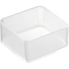image:imageYAMAZAKI Home Tower Set Of 2 Clear Bottom Storage Cases  Stackable Transparent Organization Bins Small  Small  Ps Resin