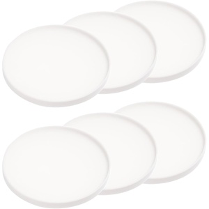 image:imageYamazaki Home Coasters Set of 6 Silicone Round Dishwasher Safe No Assembly Req
