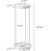 image:imageYAMAZAKI Home Tower 2Tier Planter Stand With Casters  Easy Transport amp Cleaning 28  SteelBlack