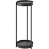 image:imageYAMAZAKI Home Tower 2Tier Planter Stand With Casters  Easy Transport amp Cleaning 28  SteelBlack