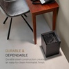 image:imageYAMAZAKI Home Trash Can  Short 14L Small Steel Trash Can with Rim Cover and Handle Square Metal Wastebasket for Bathroom Bedroom OfficeBlack