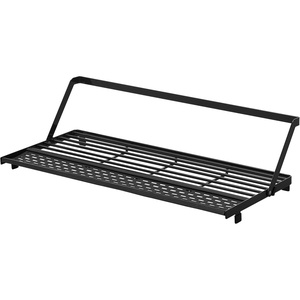 image:imageYAMAZAKI Home Tower Collapsible OverTheSink Dish Drying Rack Slim SpaceSaving Dish Rack with Movable Bars and Removable Silicone Tray for Plates Cutting Boards and Cutlery  Steel Black