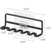 image:imageYamazaki Home Tower Self Adhesive Toothbrush Holder Caddy Wall Or Sink Mounted Electric Toothbrush Organizer  SteelBlack