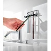 image:imageYamazaki Home Tower Self Adhesive Toothbrush Holder Caddy Wall Or Sink Mounted Electric Toothbrush Organizer  SteelBlack
