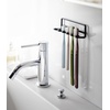 image:imageYamazaki Home Tower Self Adhesive Toothbrush Holder Caddy Wall Or Sink Mounted Electric Toothbrush Organizer  SteelBlack