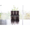 image:imageYamazaki Home Tower Pantry Canisters With Rack  Kitchen Container Storage Organizer  Double  Steel  Plastic  55 Cups 13 LitersBlack