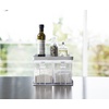 image:imageYamazaki Home Tower Pantry Canisters With Rack  Kitchen Container Storage Organizer  Double  Steel  Plastic  55 Cups 13 LitersWhite