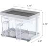 image:imageYamazaki Home Tower Pantry Canisters With Rack  Kitchen Container Storage Organizer  Double  Steel  Plastic  55 Cups 13 LitersWhite