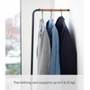 image:imageYAMAZAKI Home Leaning Slim Coat Hanger Clothes Rack Space Saving Steel One Size BlackBlack