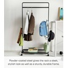 image:imageYAMAZAKI Home Smart Rolling Kids Clothes Coat Rack Stand 45  SteelBlack