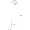 image:imageYAMAZAKI Home Tower Freestanding Corner Coat Rack Modern Leaning Coat Hanger Stand With Wooden Accent For Bedroom Living Room Or Entryway 63  Steel  WoodBlack