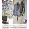 image:imageYAMAZAKI Home Tower Freestanding Corner Coat Rack Modern Leaning Coat Hanger Stand With Wooden Accent For Bedroom Living Room Or Entryway 63  Steel  WoodBlack