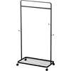 image:imageYAMAZAKI Home Smart Rolling Kids Clothes Coat Rack Stand 45  SteelBlack