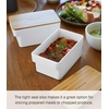 image:imageYAMAZAKI Home Tosca Butter Case Food Storage Container For Refrigerator Or Countertop With Handle And Sealed Lid  Plastic  Wood 