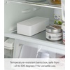image:imageYAMAZAKI Home Tower VacuumSealing Bento Box MicrowaveSafe Leak Proof Wide Lunch Box Or Food Storage Container For Fridge Or Freezer  Rectangle  Polypropylene  500Ml
