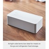 image:imageYAMAZAKI Home Tower VacuumSealing Bento Box MicrowaveSafe Leak Proof Wide Lunch Box Or Food Storage Container For Fridge Or Freezer  Rectangle  Polypropylene  500Ml