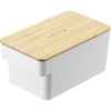 image:imageYAMAZAKI Home Tosca Butter Case Food Storage Container For Refrigerator Or Countertop With Handle And Sealed Lid  Plastic  Wood 