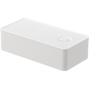 image:imageYAMAZAKI Home Tower VacuumSealing Bento Box MicrowaveSafe Leak Proof Wide Lunch Box Or Food Storage Container For Fridge Or Freezer  Rectangle  Polypropylene  500Ml