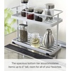 image:imageYAMAZAKI Home Countertop Spice CaddyStorage and Organizer Rack  Steel One Size WhiteWhite