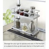 image:imageYAMAZAKI Home Countertop Spice CaddyStorage and Organizer Rack  Steel One Size WhiteWhite