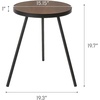 image:imageYamazaki Home Side Table Bedside or Coffee End Table For Living Room Or Bedroom Modern Small Circle Pedestal Night Table Steel  Wood Minimal Assembly Req Black Black 193911tcxBlack Black 193911tcx