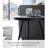 image:imageYamazaki Home Side Table Bedside or Coffee End Table For Living Room Or Bedroom Modern Small Circle Pedestal Night Table Steel  Wood Minimal Assembly Req Black Black 193911tcxBlack Black 193911tcx