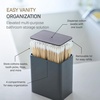 image:imageYAMAZAKI Home Cotton Swab Holder Qtip Dispenser  Pop Up One Hand Bathroom  Abs Plastic Black