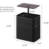 image:imageYAMAZAKI Home Cotton Swab Holder Qtip Dispenser  Pop Up One Hand Bathroom  Abs Plastic Black