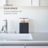 image:imageYAMAZAKI Home Cotton Swab Holder Qtip Dispenser  Pop Up One Hand Bathroom  Abs Plastic Black