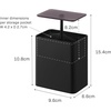 image:imageYAMAZAKI Home Cotton Swab Holder Qtip Dispenser  Pop Up One Hand Bathroom  Abs Plastic Black