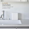 image:imageYAMAZAKI Home Cotton Swab Holder Qtip Dispenser  Pop Up One Hand Bathroom  Abs Plastic White