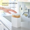 image:imageYAMAZAKI Home Cotton Swab Holder Qtip Dispenser  Pop Up One Hand Bathroom  Abs Plastic White