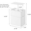 image:imageYAMAZAKI Home Cotton Swab Holder Qtip Dispenser  Pop Up One Hand Bathroom  Abs Plastic White