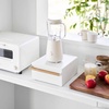 image:imageYAMAZAKI Home Countertop Rack with Storage Drawer Steel and Wood WhiteWhite