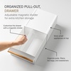 image:imageYAMAZAKI Home Countertop Rack with Storage Drawer Steel and Wood WhiteWhite