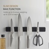 image:imageYAMAZAKI Home Magnetic Knife Holder Wall Mount  Strong Magnet Kitchen Knife Strip With Silicone Blade Protection Easy Installation MultiPurpose Organizer For Kitchen Bathroom amp WorkspaceBlack