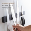 image:imageYAMAZAKI Home Magnetic Knife Holder Wall Mount  Strong Magnet Kitchen Knife Strip With Silicone Blade Protection Easy Installation MultiPurpose Organizer For Kitchen Bathroom amp WorkspaceBlack