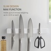 image:imageYAMAZAKI Home Magnetic Knife Holder Wall Mount  Strong Magnet Kitchen Knife Strip With Silicone Blade Protection Easy Installation MultiPurpose Organizer For Kitchen Bathroom amp WorkspaceWhite